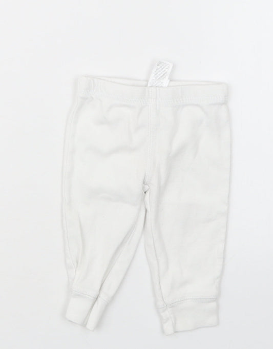 Carter's Girls White   Capri Trousers Size 0-3 Months