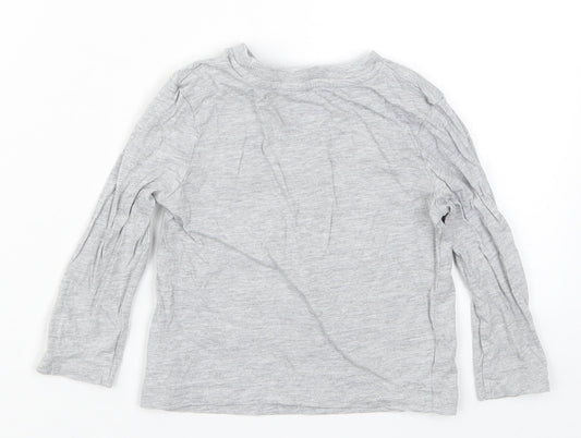 Very Boys Grey   Basic T-Shirt Size 18-24 Months  - Lil Bro