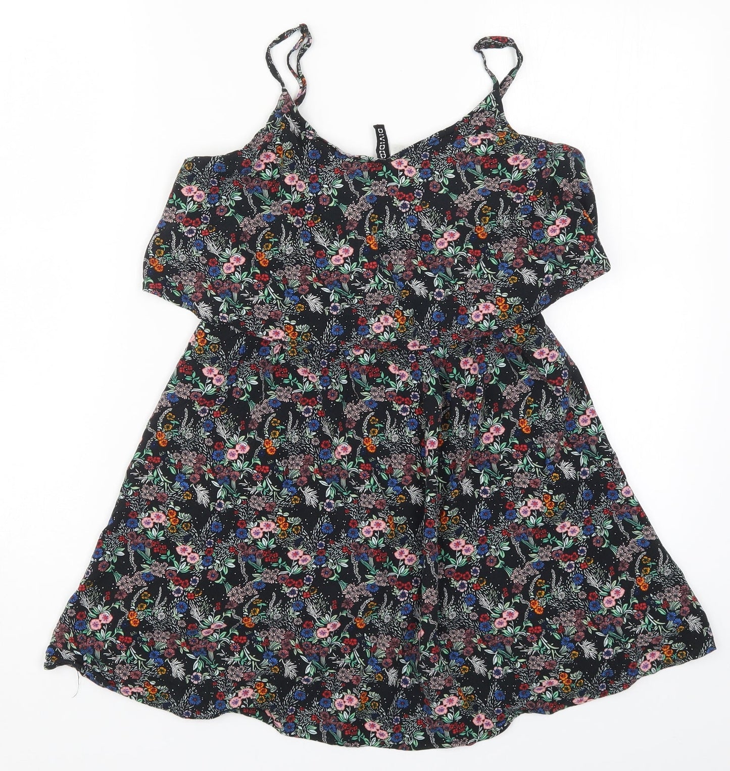 H&M Womens Multicoloured Floral  Mini  Size 10
