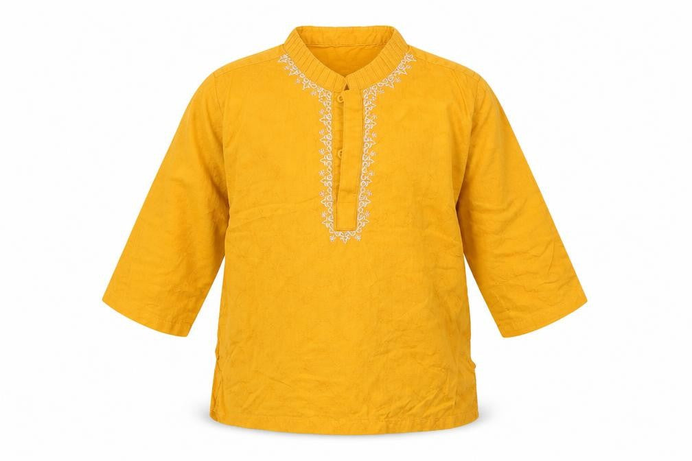 Minnie Minors Boys Orange   Basic Dress Shirt Size 9-12 Months