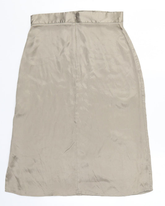 Marks and Spencer Womens Beige   Straight & Pencil Skirt Size 12