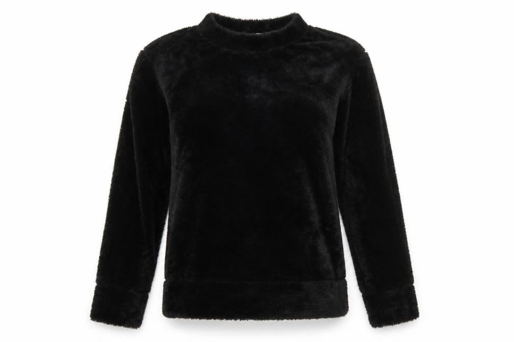 Preworn Womens Black Solid  Top Pyjama Top Size 8