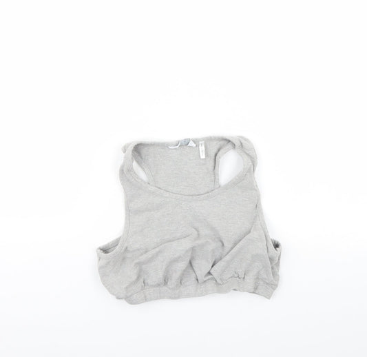 Label be Womens Grey   Cropped Tank Size 16