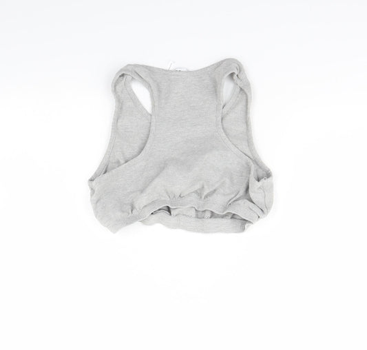 Label be Womens Grey   Cropped Tank Size 16