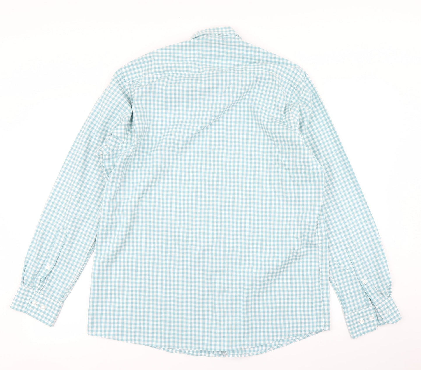 Cotton Traders Mens Black Check   Button-Up Size M