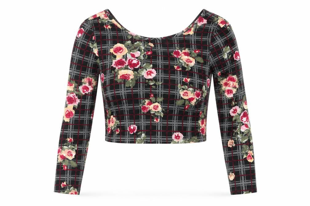 urmoda Womens Multicoloured Floral  Basic T-Shirt Size S