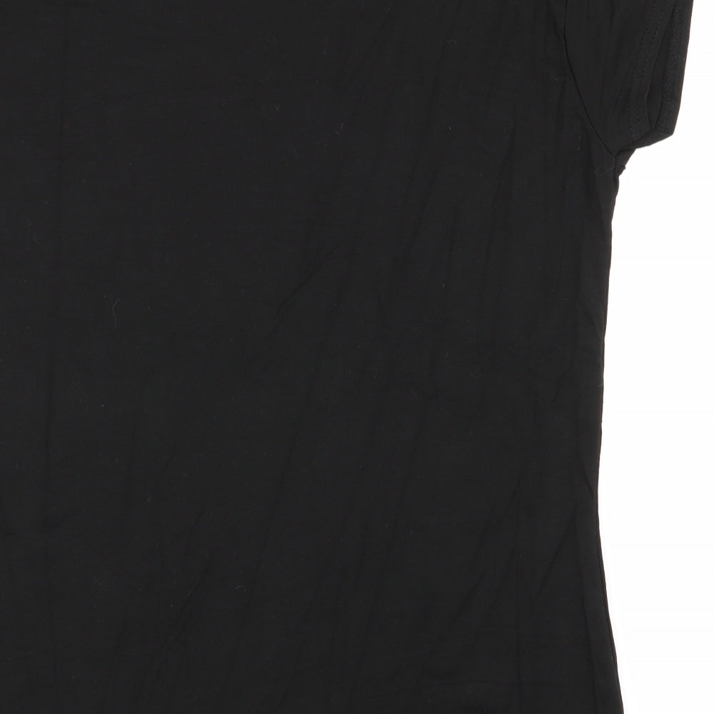 missi london Womens Black   Basic T-Shirt Size S