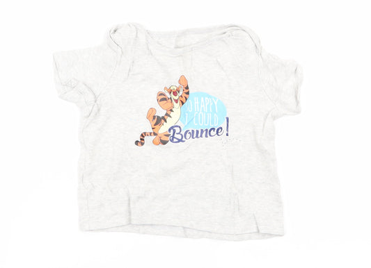 dinsey Boys Grey Solid   Pyjama Top Size 2-3 Years