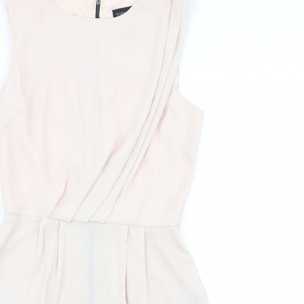 Topshop Womens Pink   Fit & Flare  Size 6