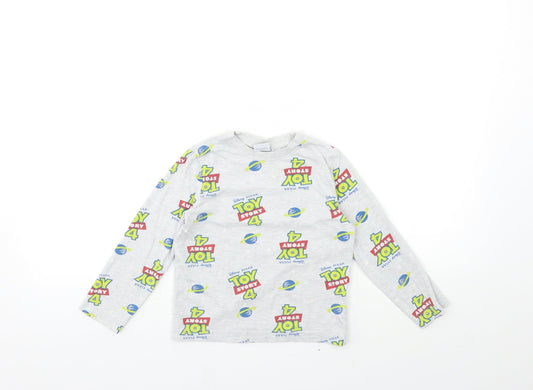 Toy story Boys Grey Geometric   Pyjama Top Size 3-4 Years