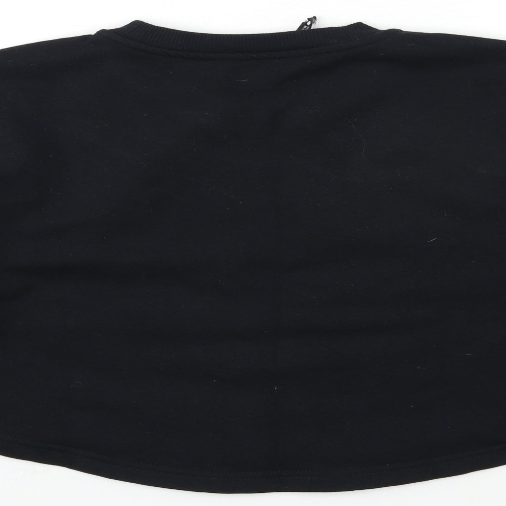 Zara Womens Black   Pullover Sweatshirt Size S