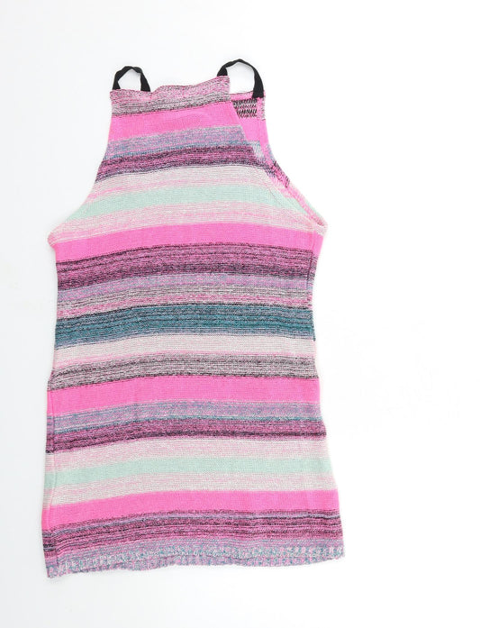 Atmosphere Womens Pink Striped Knit Bodycon  Size 8