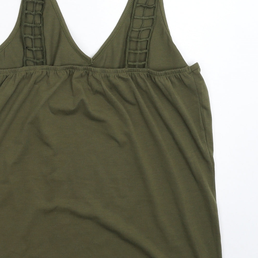 Preworn Womens Green   Basic Tank Size M