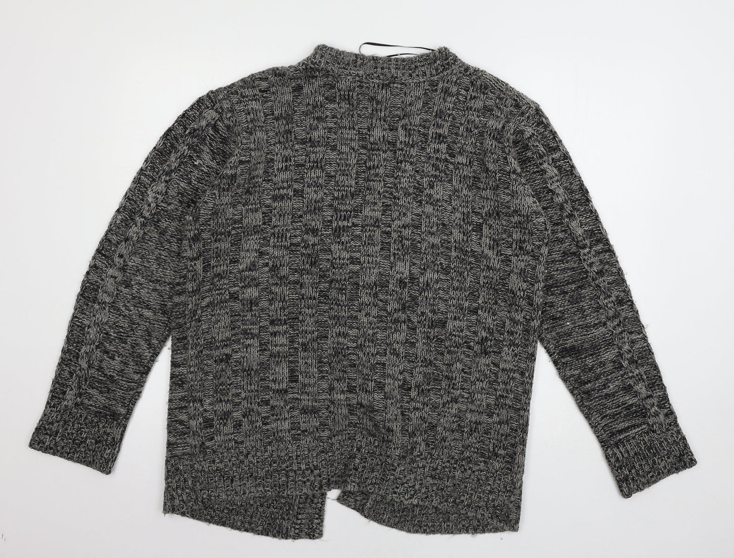 Ellie Louise Womens Grey  Knit Cardigan Jumper Size L