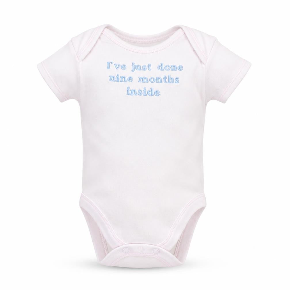George Girls White   Babygrow One-Piece Size 0-3 Months