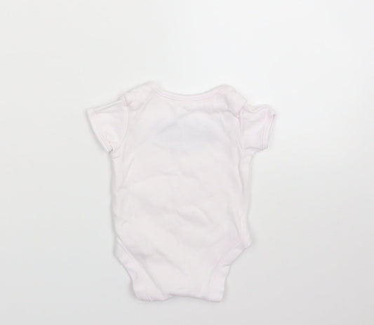George Girls White   Babygrow One-Piece Size 0-3 Months