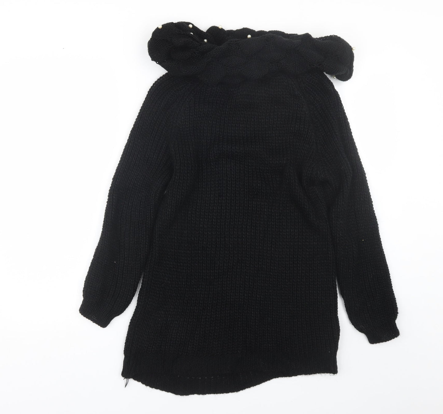 Preworn Womens Black   Pullover Jumper Size S