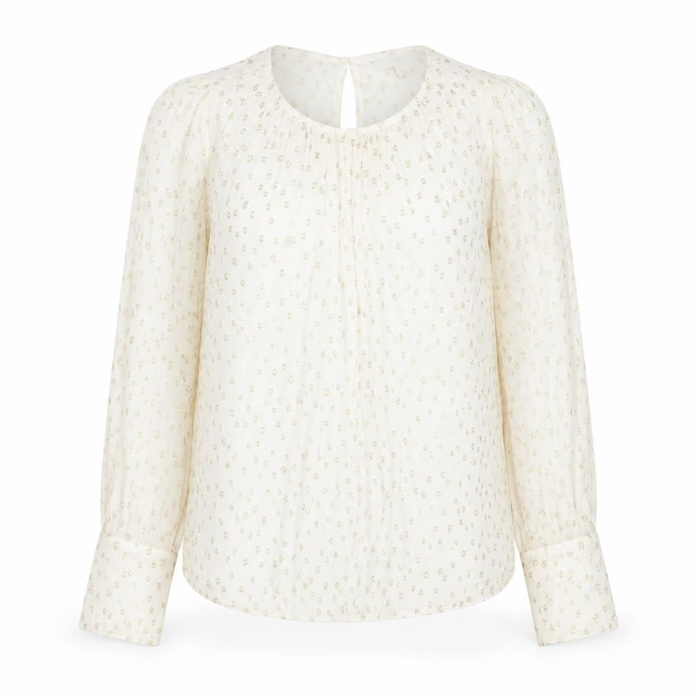 NEXT Womens White Polka Dot  Basic Blouse Size 8