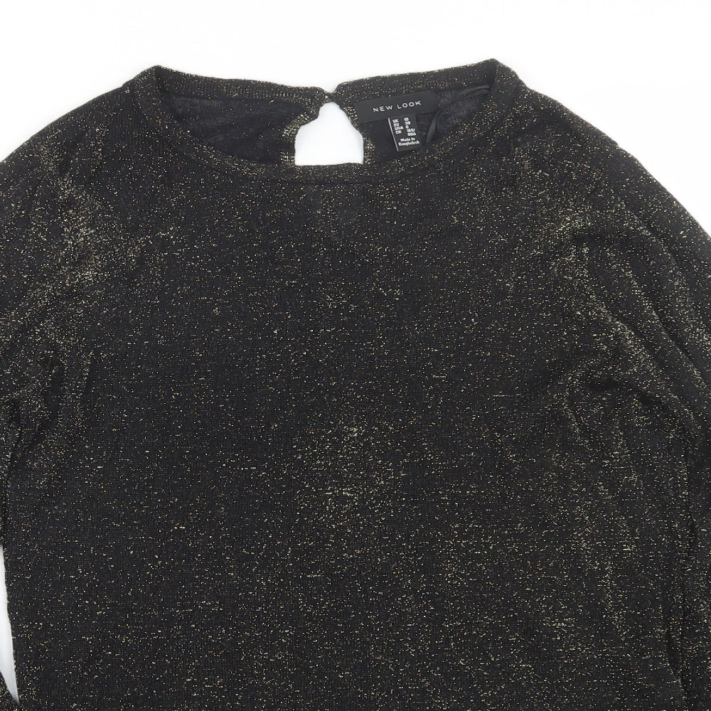 New Look Womens Black   Pullover Jumper Size 10