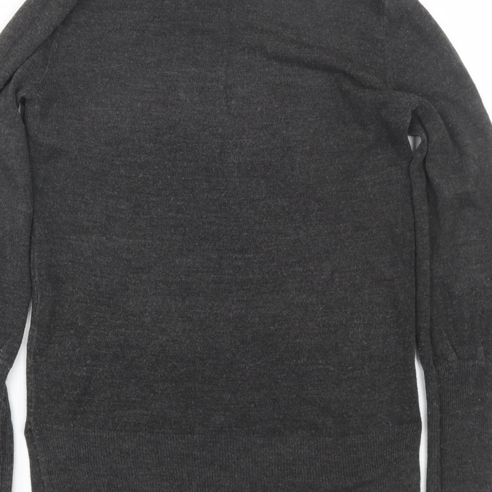 M&S Womens Grey   Pullover Jumper Size S