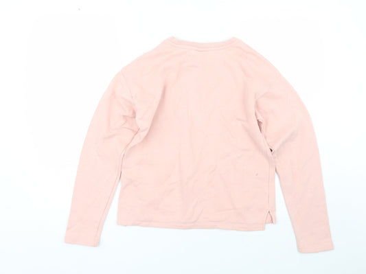 H&M Girls Pink   Pullover Sweatshirt Size 13-14 Years