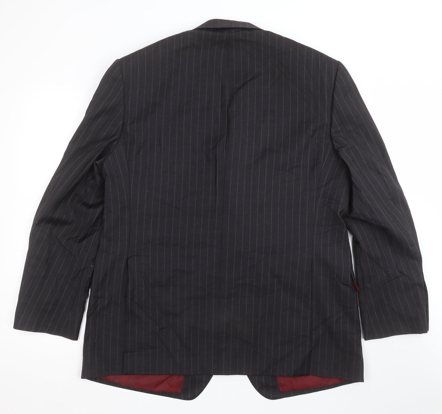 Marks and Spencer Mens Grey Striped  Jacket Suit Jacket Size 44