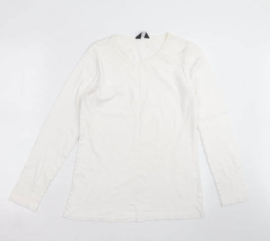 Dorothy Perkins Womens Ivory   Basic T-Shirt Size 16