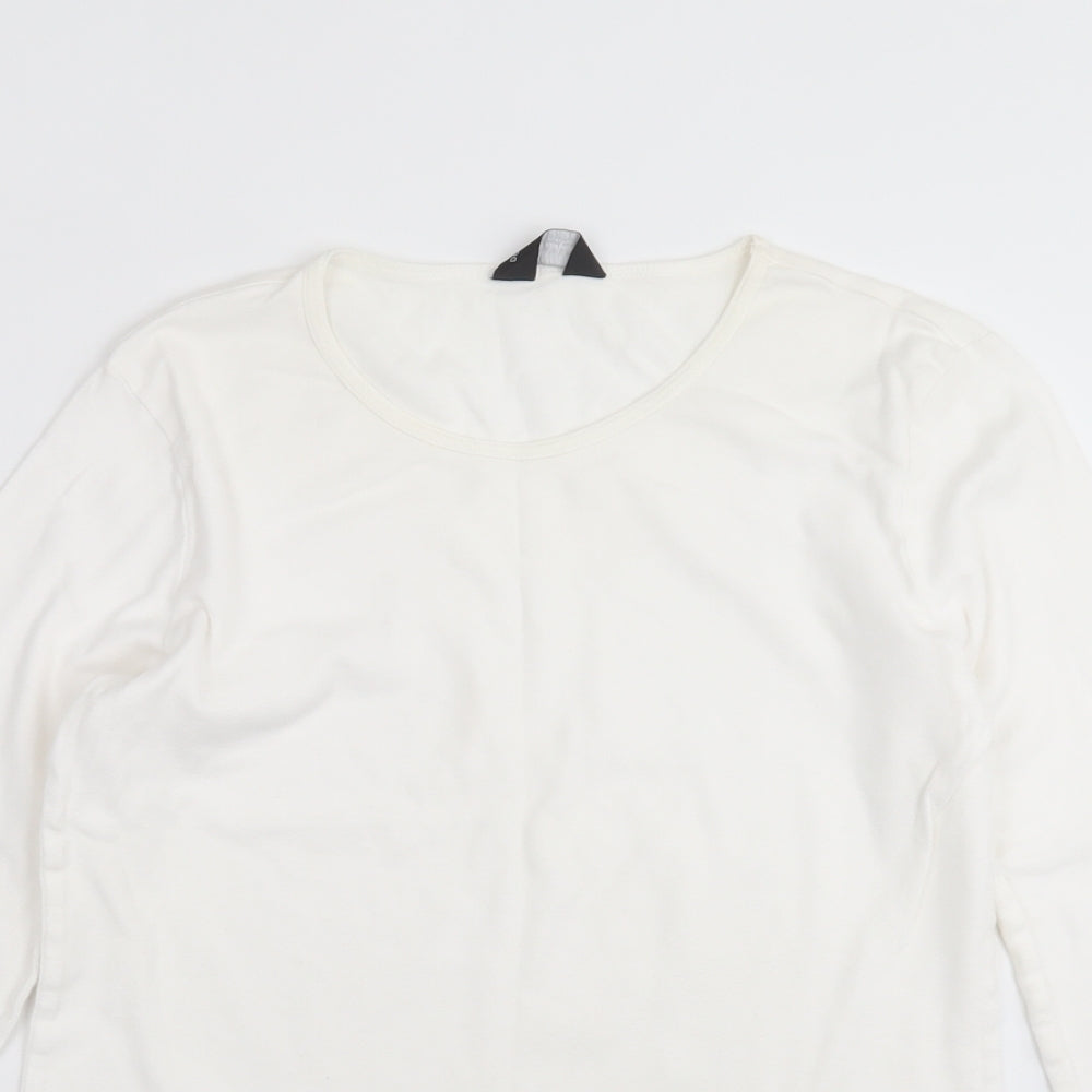 Dorothy Perkins Womens Ivory   Basic T-Shirt Size 16