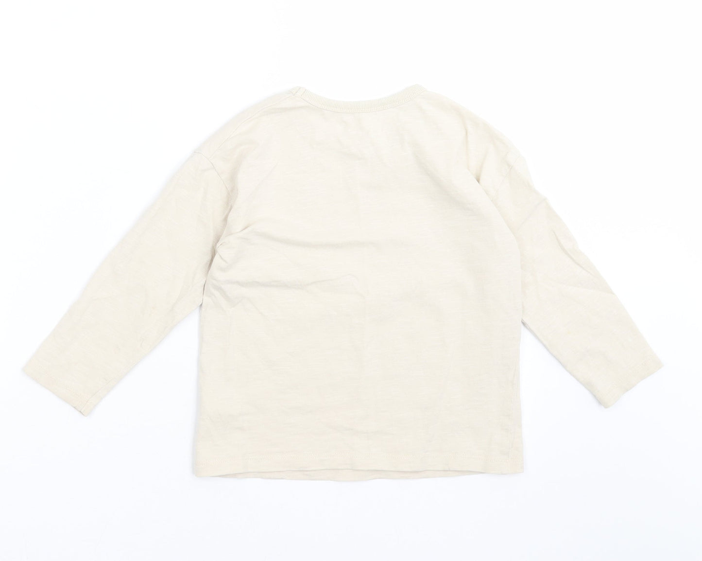 George Girls Beige   Basic T-Shirt Size 3-4 Years  - K