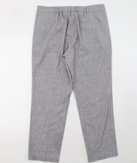 Marks and Spencer Womens Grey   Trousers  Size 14 L30 in