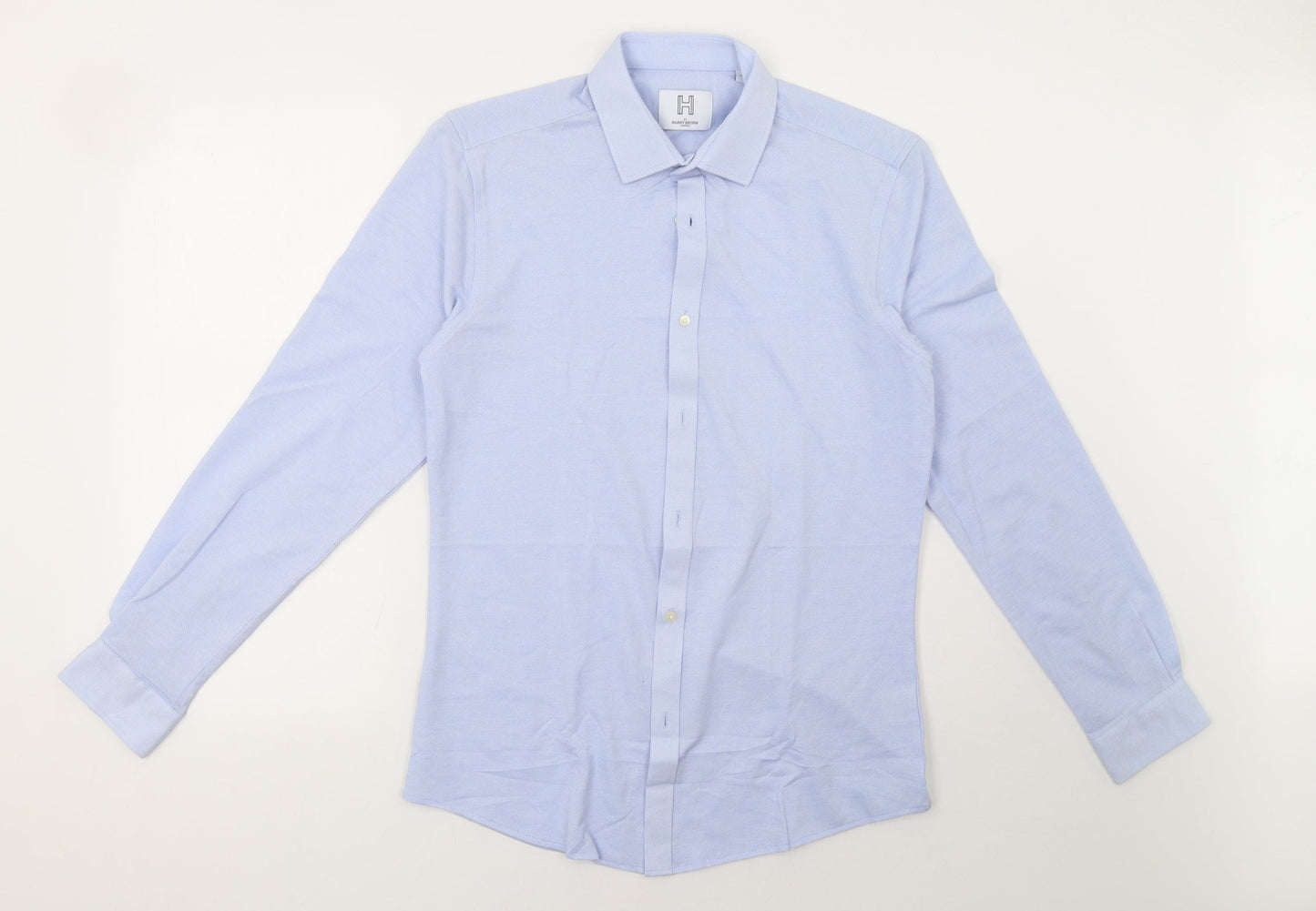 Harry Brown Mens Blue    Button-Up Size S