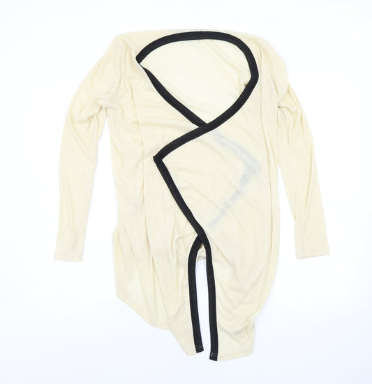 Zanzea Womens Beige   Cardigan Jumper Size S