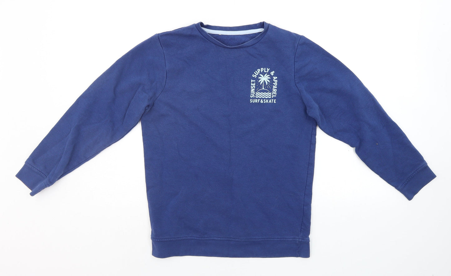 George Boys Blue   Pullover Sweatshirt Size 10-11 Years