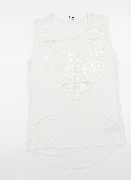 New Look Girls White   Basic T-Shirt Size 12-13 Years