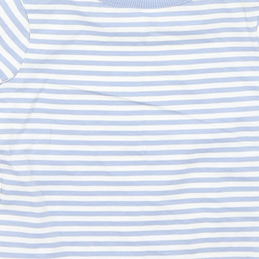 George Baby Blue Striped  Basic T-Shirt Size 3-6 Months