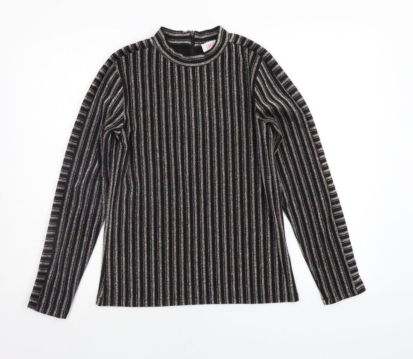 savida Womens Multicoloured Striped  Pullover Jumper Size S