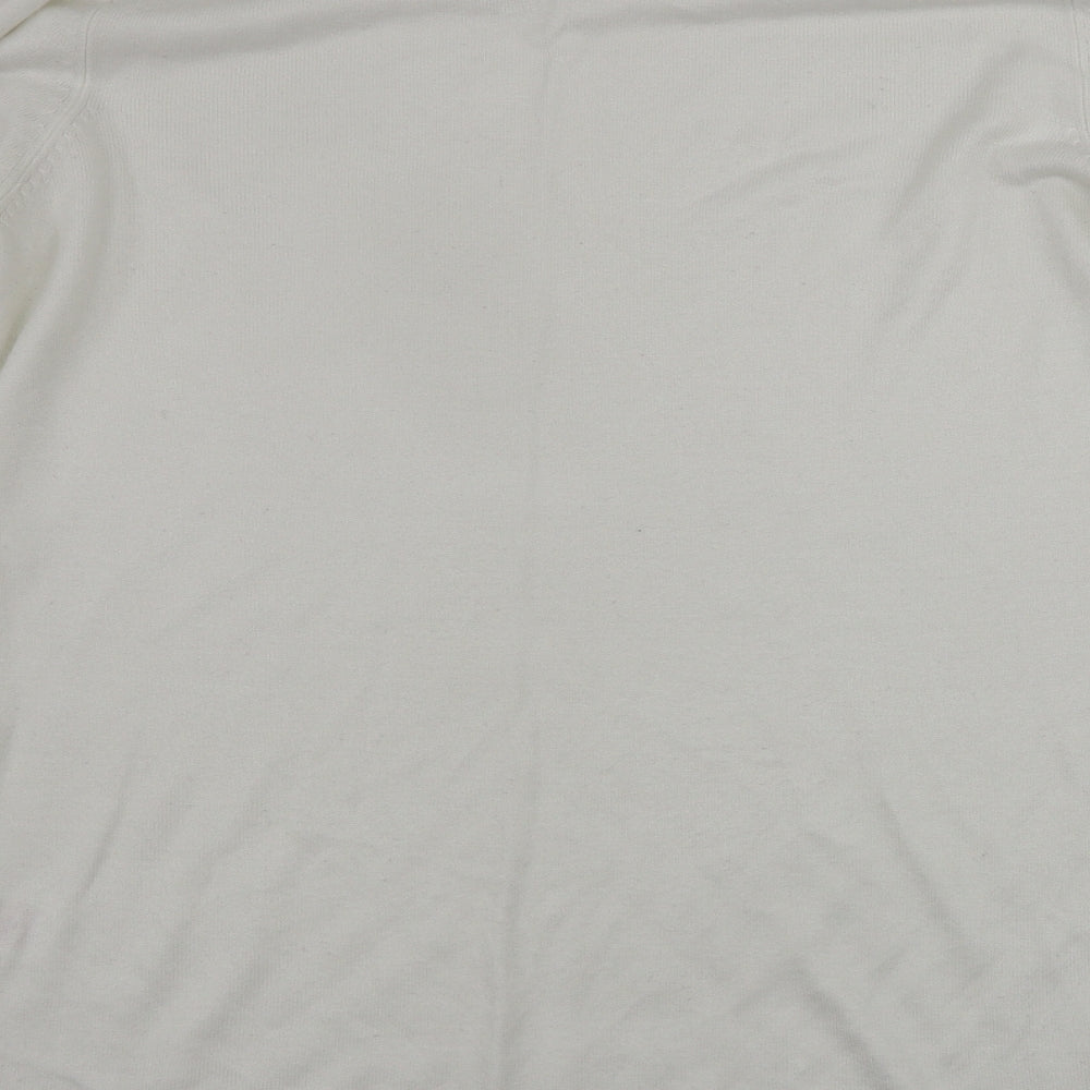 Peacocks  Womens White   Pullover Jumper Size 14