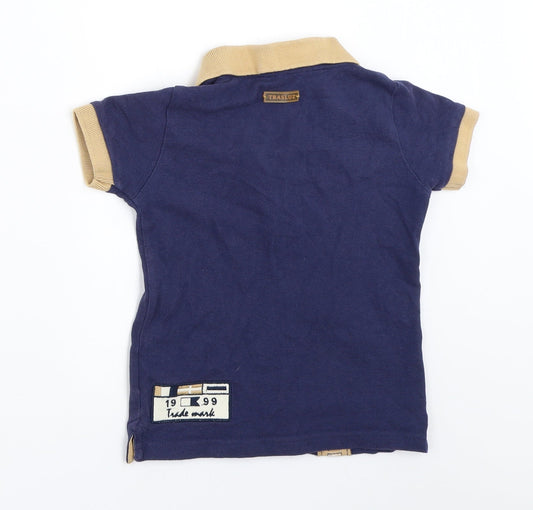 Trasluz Boys Blue   Basic Polo Size 3 Years