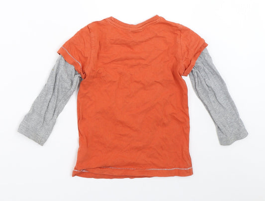 NEXT Boys Orange   Basic T-Shirt Size 3 Years  - lego star wars