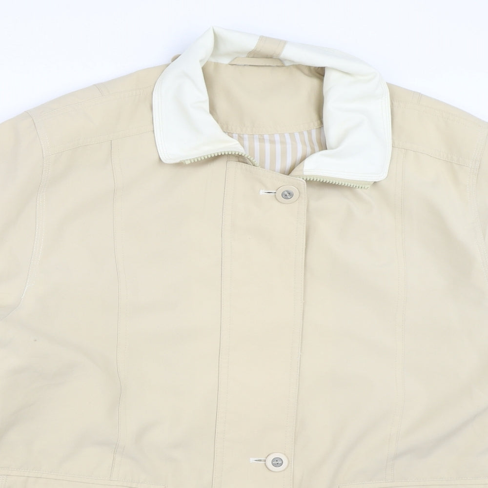 Canda Womens Beige   Overcoat Coat Size 16