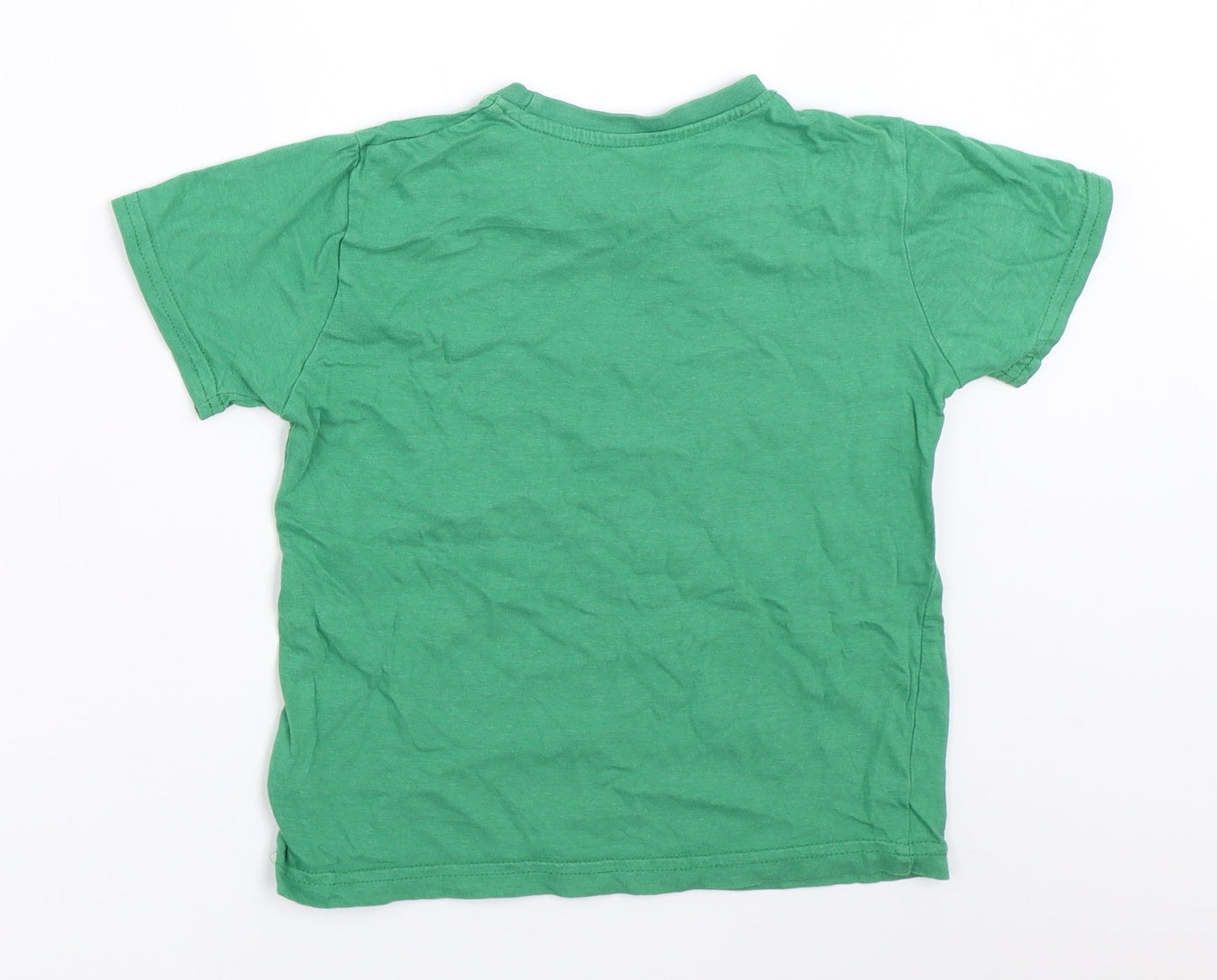 Primark Boys Green   Basic T-Shirt Size 5-6 Years