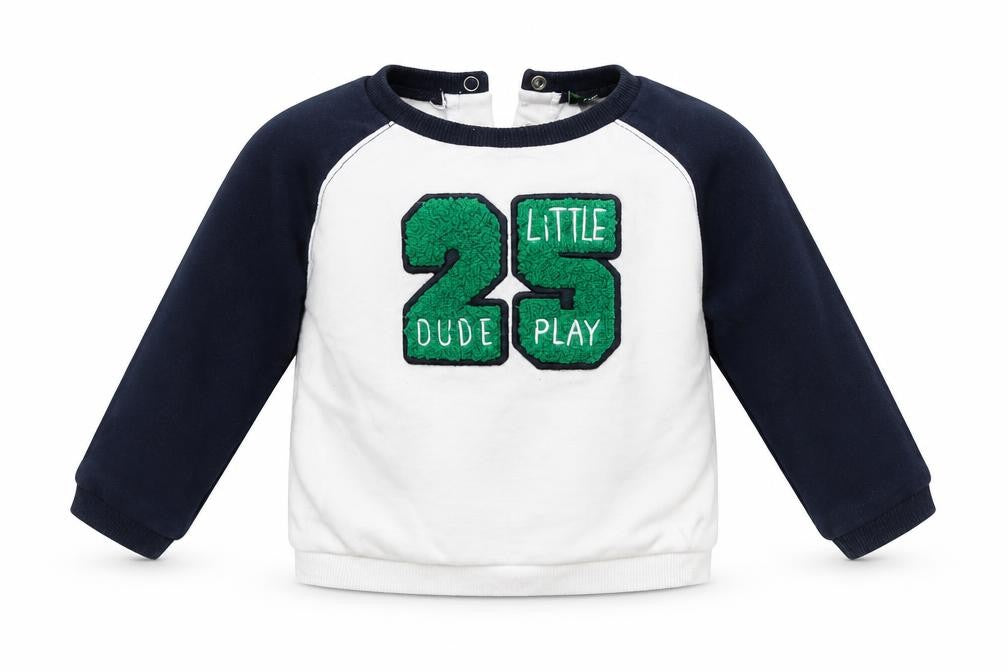 Kiabi Boys White   Pullover Jumper Size 18-24 Months