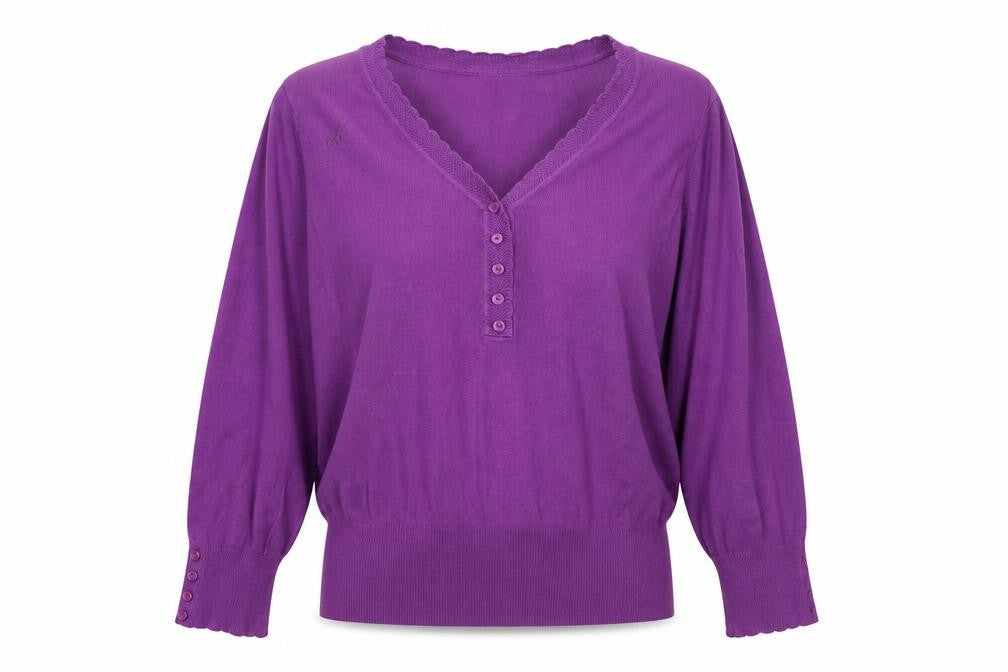 Marks and Spencer Womens Purple   Pullover Jumper Size 14