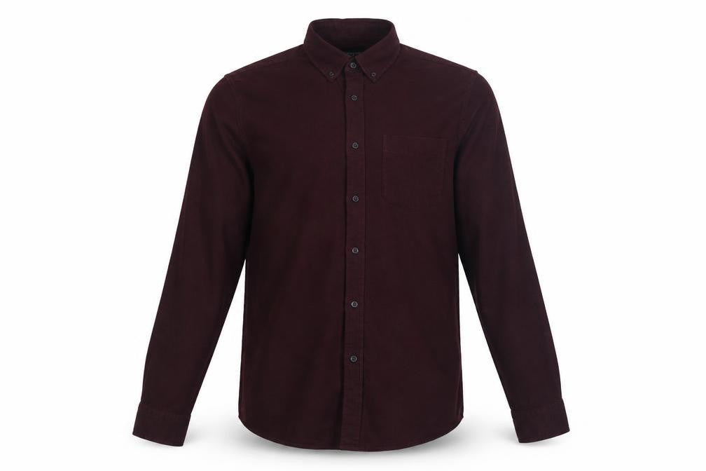 M&S Mens Purple    Button-Up Size S