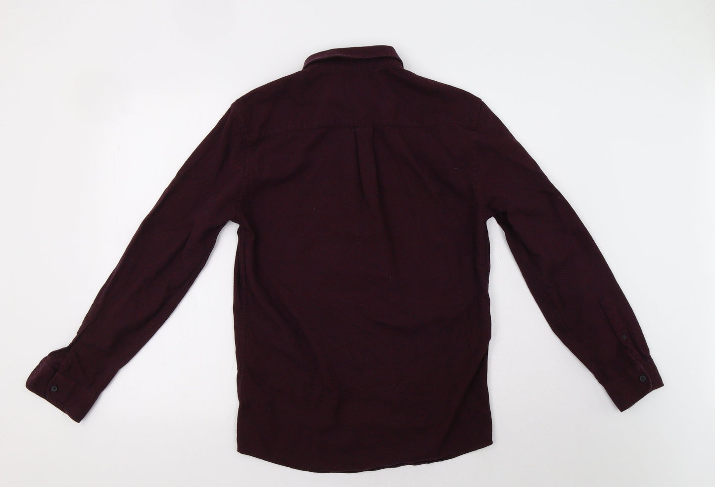 M&S Mens Purple    Button-Up Size S