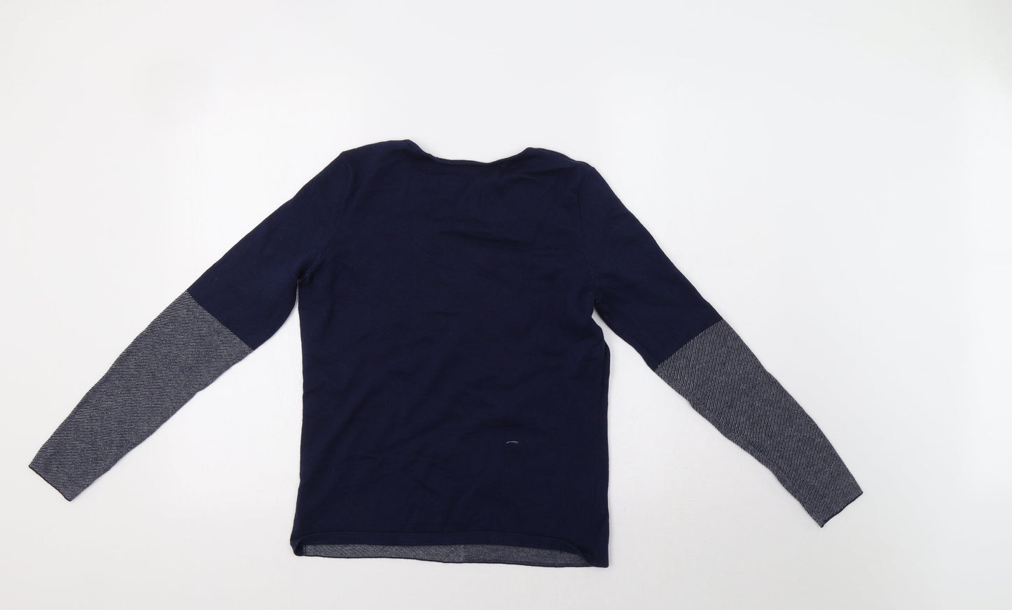 Preworn Womens Blue Geometric  Pullover Jumper Size S