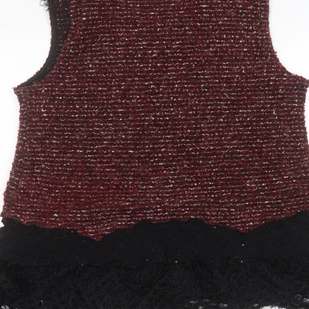 Preworn Womens Red   Basic T-Shirt Size L
