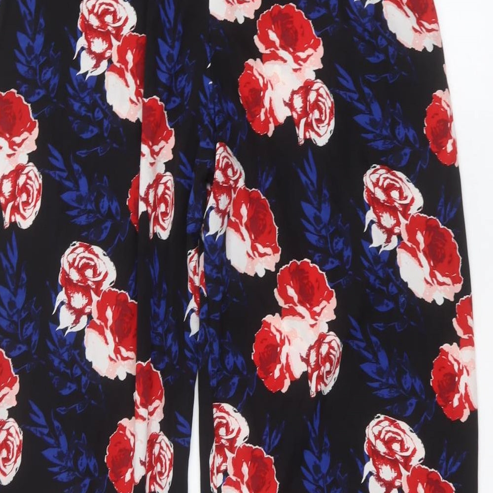 Originals  Womens Black Floral  Trousers  Size M L27 in
