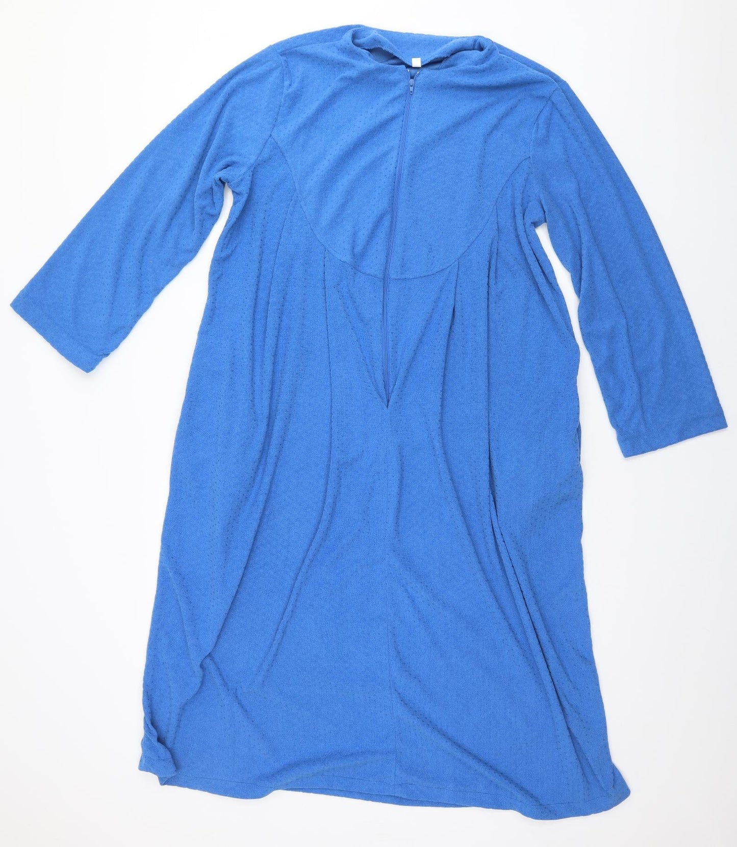 Preworn Womens Blue Solid   Dress Size 12