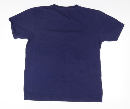 Essential Mens Blue    T-Shirt Size M